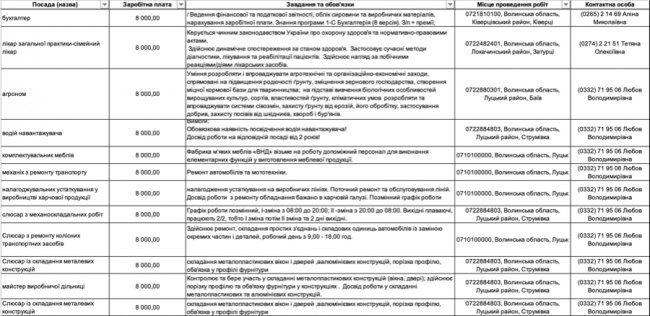 Де, скільки та за що на Волині готові платити від 8-ми до 30-ти тисяч гривень в місяць: ТОП вакансії 