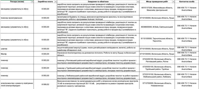 Де, скільки та за що на Волині готові платити від 8-ми до 30-ти тисяч гривень в місяць: ТОП вакансії 