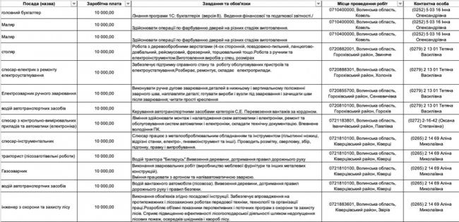 Де, скільки та за що на Волині готові платити від 8-ми до 30-ти тисяч гривень в місяць: ТОП вакансії 