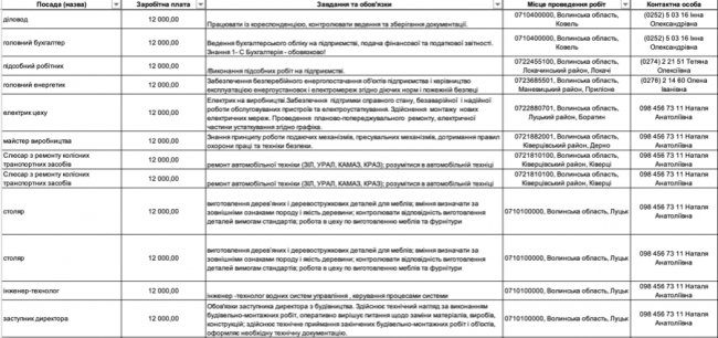 Де, скільки та за що на Волині готові платити від 8-ми до 30-ти тисяч гривень в місяць: ТОП вакансії 